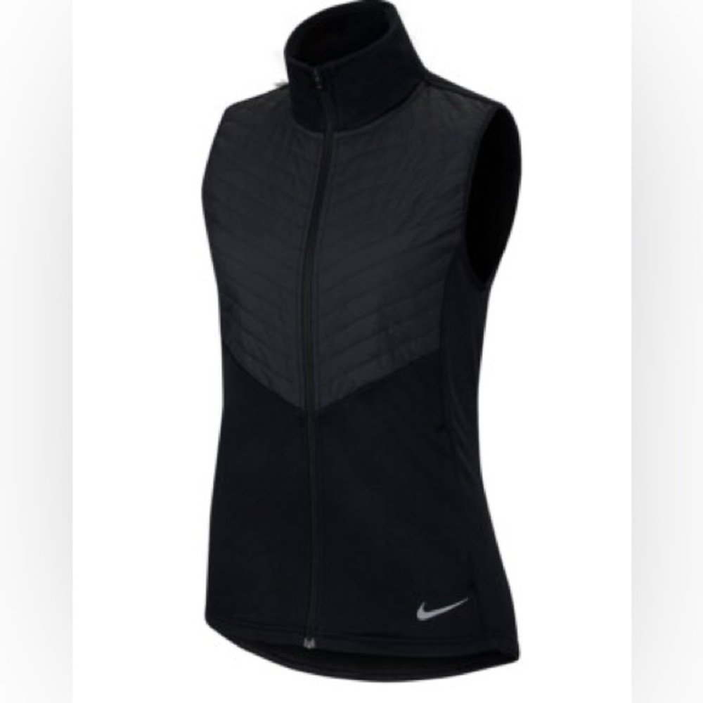 Nike Women's Quilted Black running Vest size small NWT